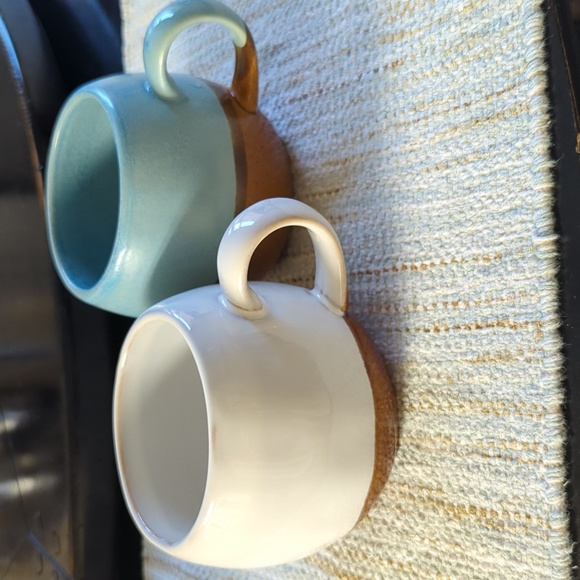 Karma Mugs Set of 2 - Blue & White Pottery - Picture 2 of 5